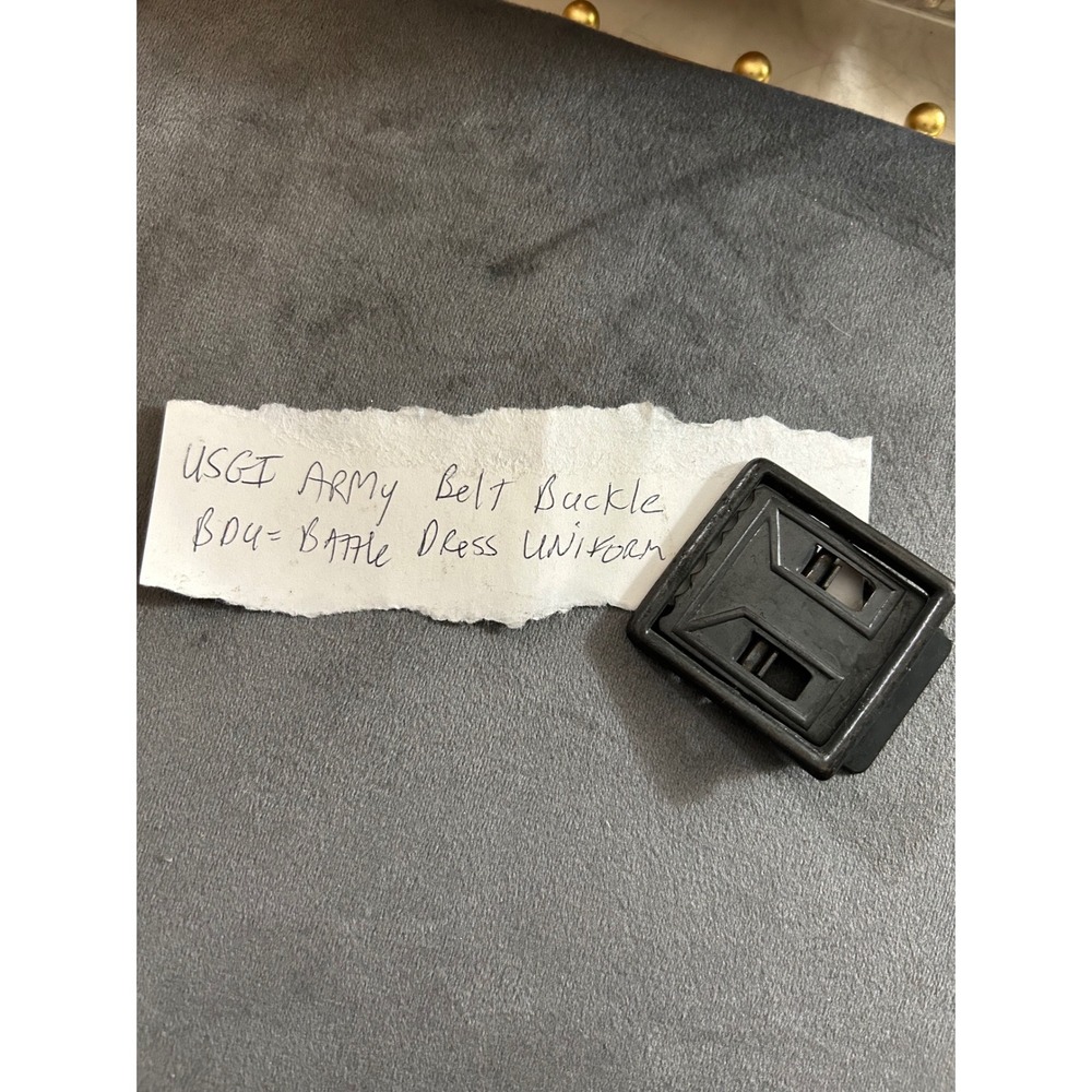 USGI Army Belt Buckle BDU Battle Dress Uniform Black Metal Clip Replacement